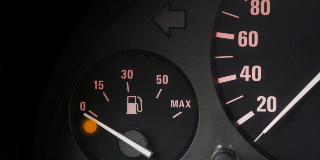 Running out of fuel and truck towing
